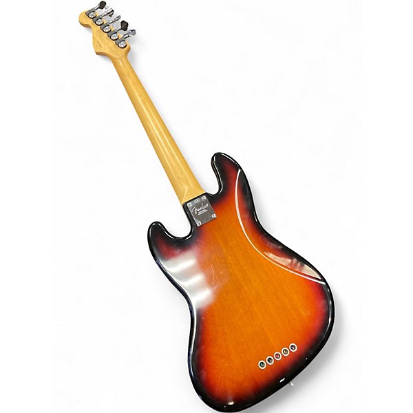 Used Fender American Standard Jazz Bass V 3 Color Sunburst Electric Bass Guitar