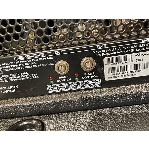 Used Ampeg SVT-CL Classic 300W 50th Anniversary  Tube Bass Amp Head