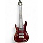 Used Schecter Guitar Research Damien Elite 8 String Left Handed Crimson Red Trans Electric Guitar thumbnail