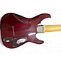 Used Schecter Guitar Research Damien Elite 8 String Left Handed Crimson Red Trans Electric Guitar
