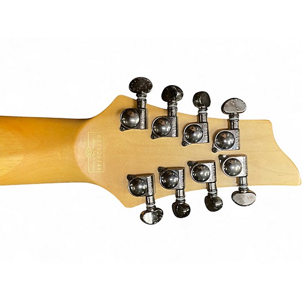 Used Schecter Guitar Research Damien Elite 8 String Left Handed Crimson Red Trans Electric Guitar