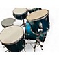 Used Ludwig 5 Piece Accent CS blue Drum Kit