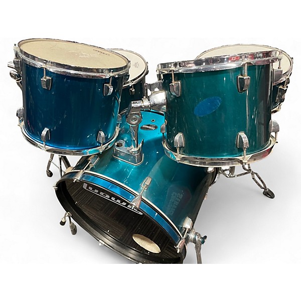 Used Ludwig 5 Piece Accent CS blue Drum Kit