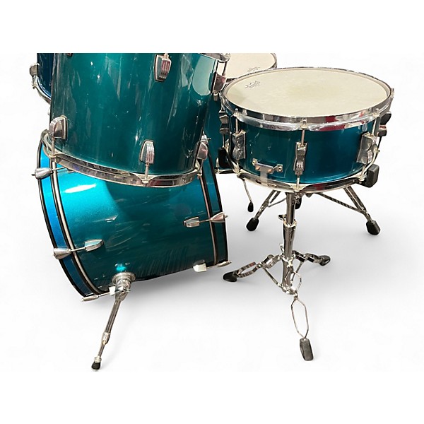 Used Ludwig 5 Piece Accent CS blue Drum Kit