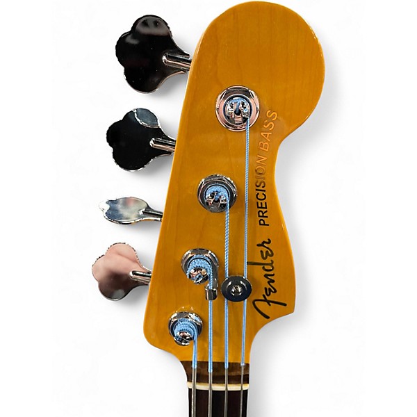 Used Fender American Ultra Precision Bass 3 Color Sunburst Electric Bass Guitar