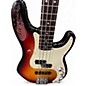 Used Fender American Ultra Precision Bass 3 Color Sunburst Electric Bass Guitar