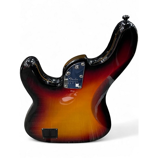 Used Fender American Ultra Precision Bass 3 Color Sunburst Electric Bass Guitar
