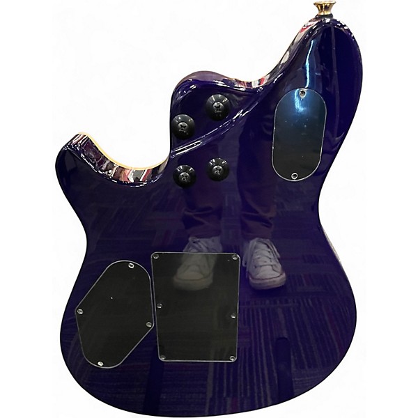 Used EVH Wolfgang Special Quilt Top Roasted Neck Purple Burst Solid Body Electric Guitar