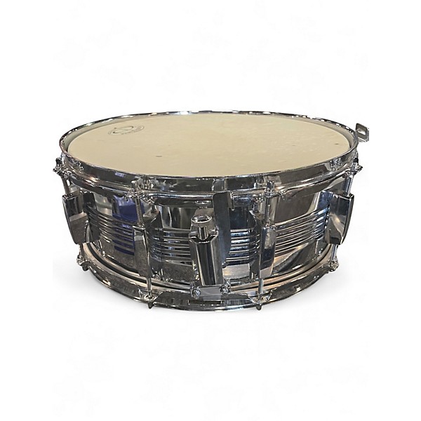 Used GP Percussion 14X5.5 Steel Snare Drum Steel Drum