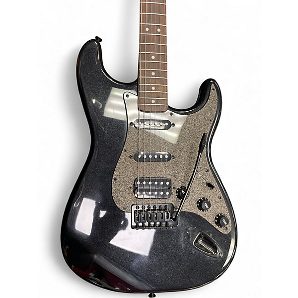 Used Squier Bullet Stratocaster HSS Black Solid Body Electric Guitar