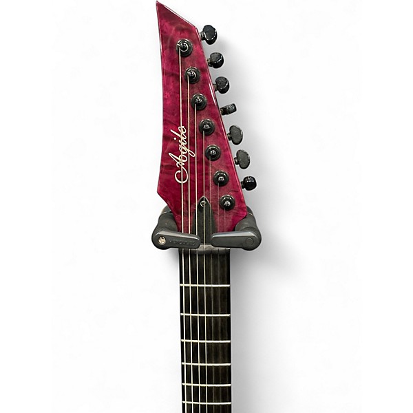 Used Agile Septor Elite 727 Red Solid Body Electric Guitar