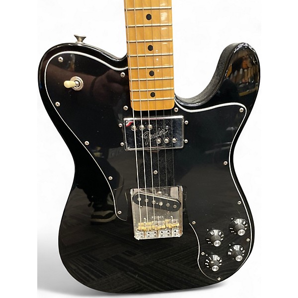 Used 2021 Fender Telecaster Custom Black Solid Body Electric Guitar