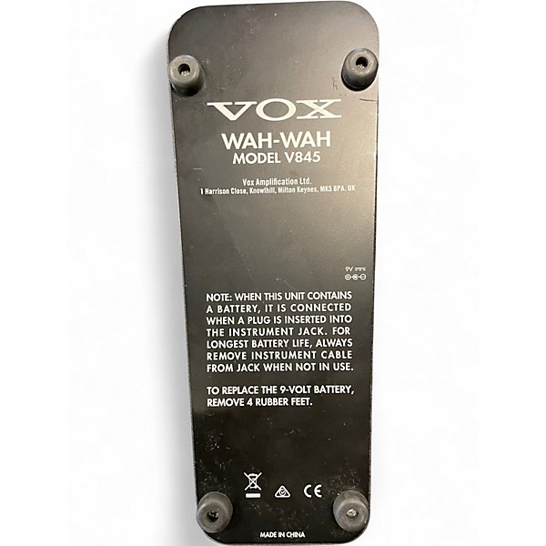 Used VOX V845 Classic Wah Effect Pedal