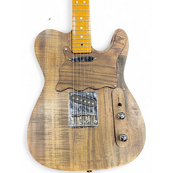 Used Haywire T STYLE TELE Natural Solid Body Electric Guitar