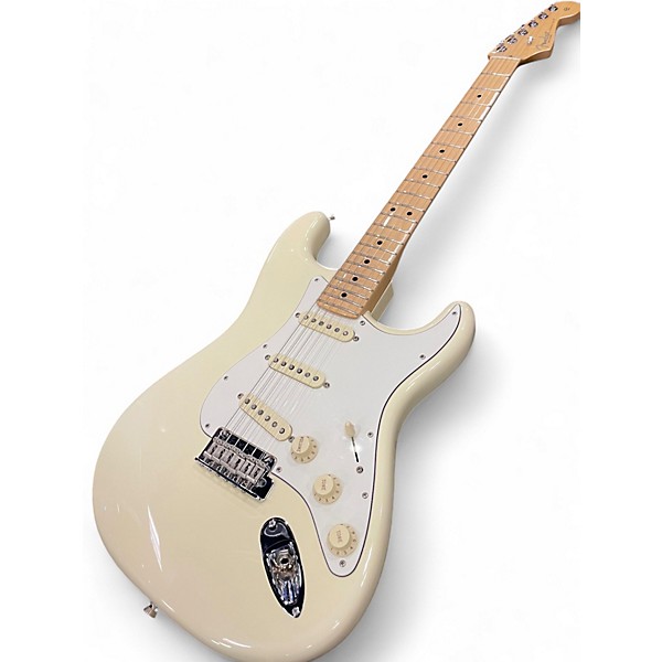 Used Fender American Professional Stratocaster SSS Olympic White Solid Body Electric Guitar