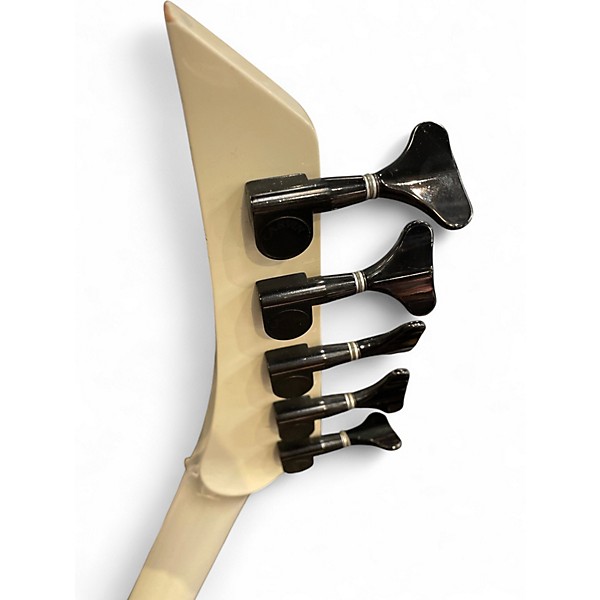 Used 1990s Carvin LB75 FRETLESS Olympic White Electric Bass Guitar