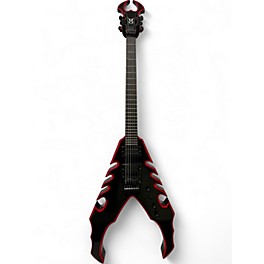 Used Moser BASTARD BLACK AND RED Solid Body Electric Guitar
