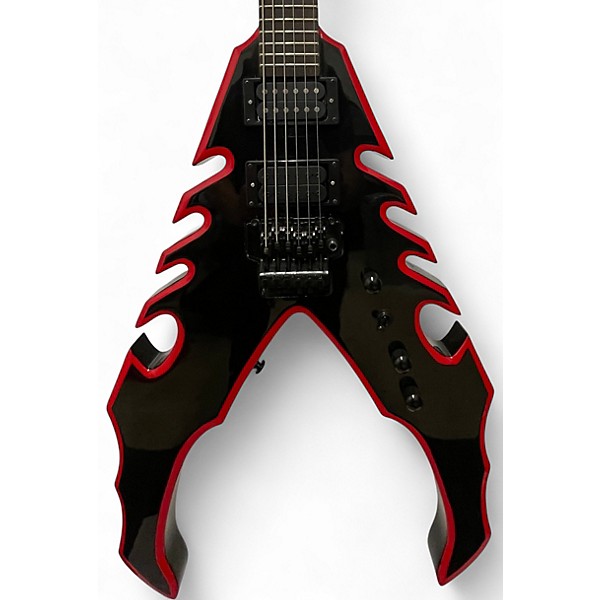 Used Moser BASTARD BLACK AND RED Solid Body Electric Guitar