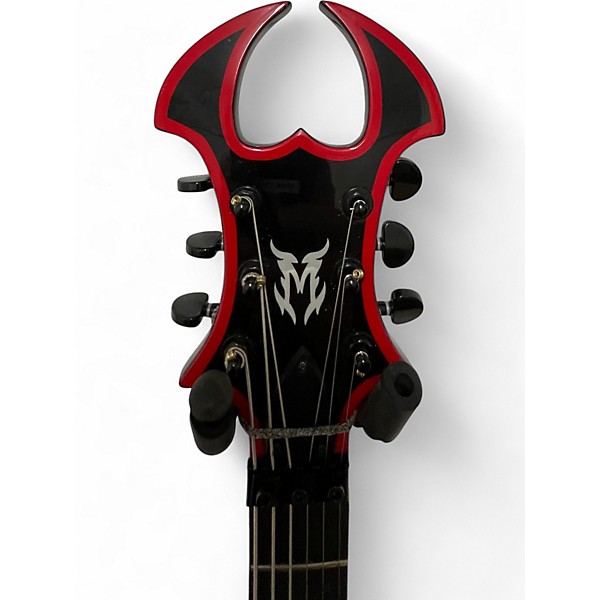 Used Moser BASTARD BLACK AND RED Solid Body Electric Guitar