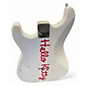 Used Squier HELLO KITTY STRAT WHITE Solid Body Electric Guitar