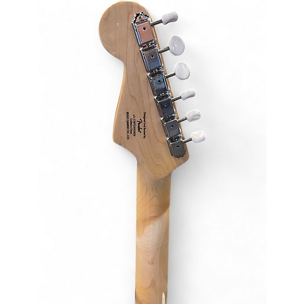 Used Squier HELLO KITTY STRAT WHITE Solid Body Electric Guitar