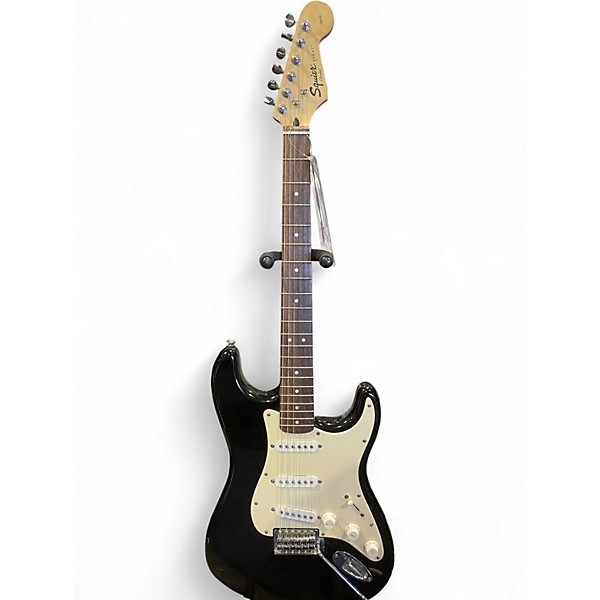 Used Squier Affinity Stratocaster Black Solid Body Electric Guitar