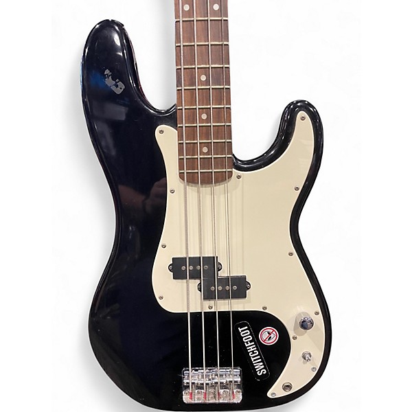 Used Squier Affinity Precision Bass Black Electric Bass Guitar