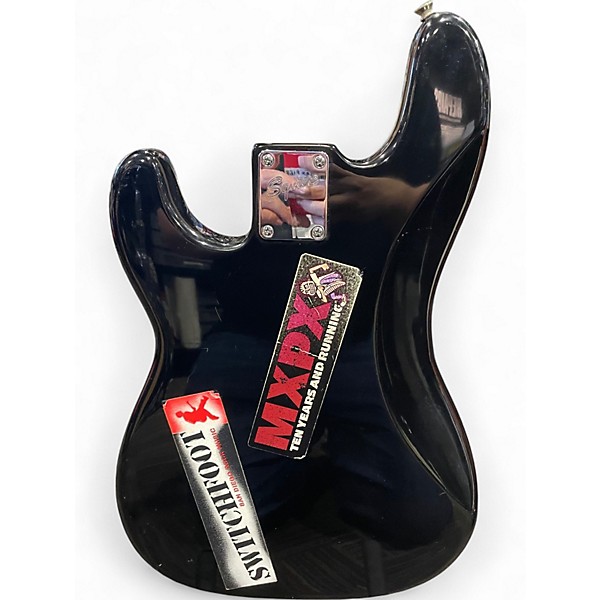 Used Squier Affinity Precision Bass Black Electric Bass Guitar