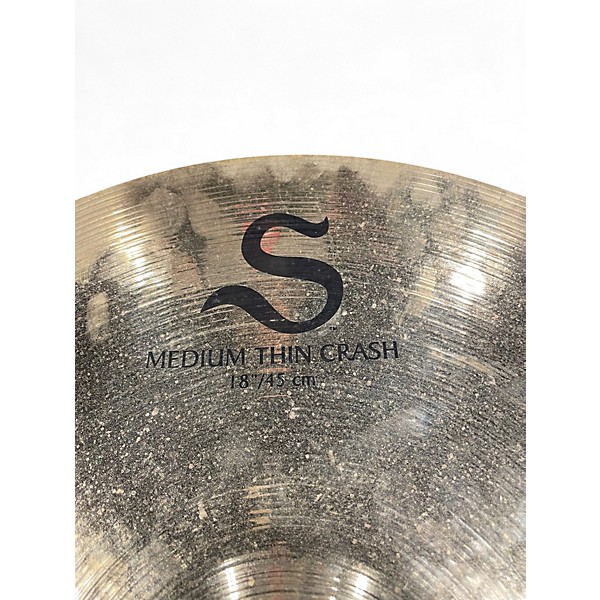 Used Zildjian 18in S Family Medium Thin Crash Cymbal
