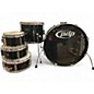 Used PDP by DW 5 Piece NEW YORKER Black and Silver Drum Kit thumbnail