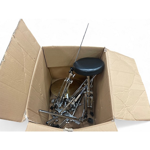 Used PDP by DW 5 Piece NEW YORKER Black and Silver Drum Kit