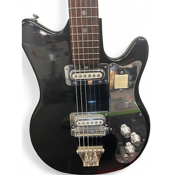 Vintage 1965 Kent ELECTRIC Black Solid Body Electric Guitar