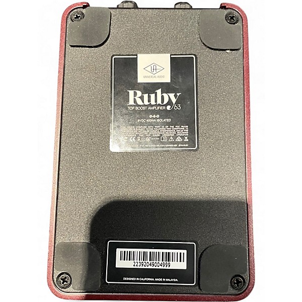Used Universal Audio Ruby '63 Top Boost Amplifier Effect Pedal