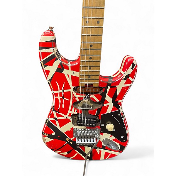 Used EVH Striped Series Frankie RELIC Solid Body Electric Guitar