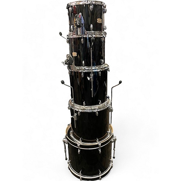 Used Yamaha 5 Piece Stage Custom Black Drum Kit