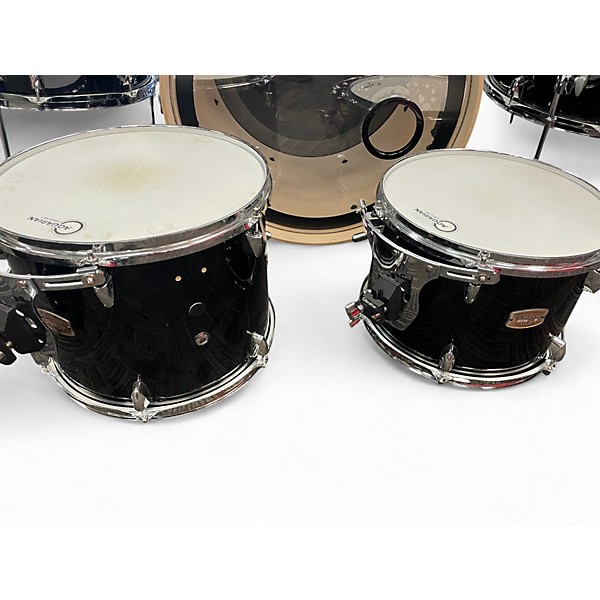 Used Yamaha 5 Piece Stage Custom Black Drum Kit
