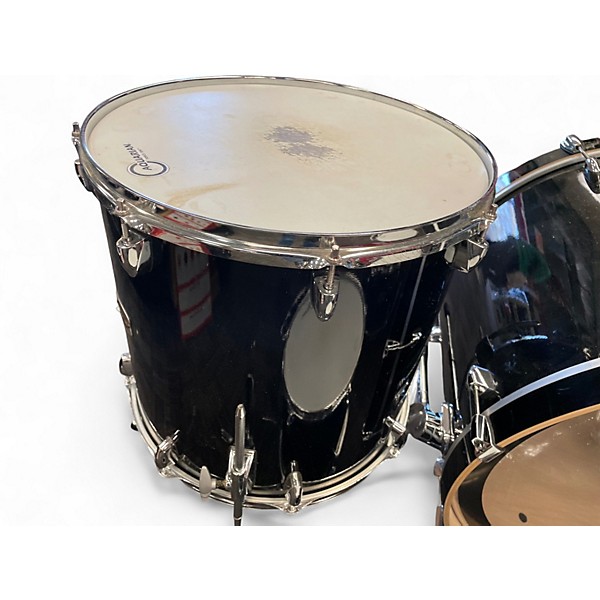 Used Yamaha 5 Piece Stage Custom Black Drum Kit