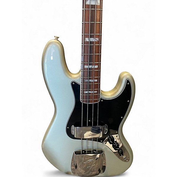 Used Fender Vintera 70s Jazz Bass Inca Silver Electric Bass Guitar
