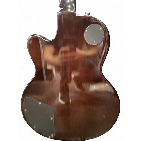 Used DeArmond M-75T Blue Sparkle Solid Body Electric Guitar