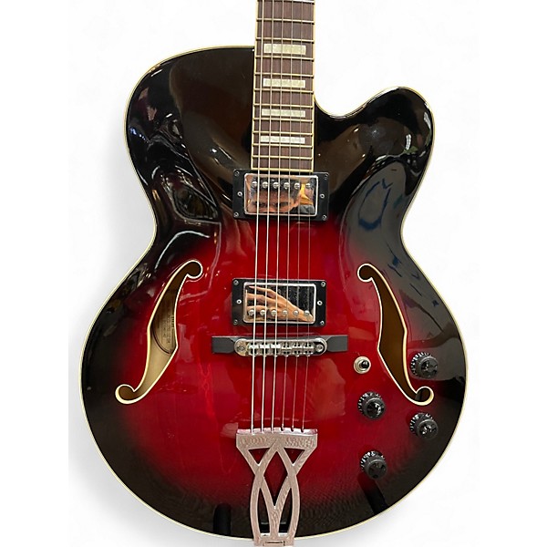 Used Ibanez AF75 Cherry Sunburst Hollow Body Electric Guitar