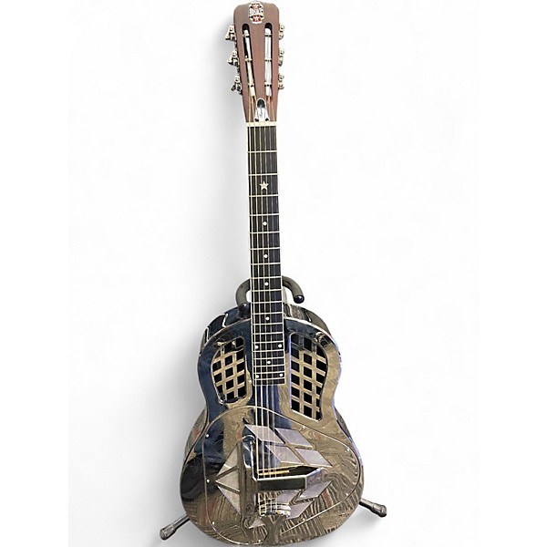 Used Republic Tricone Classic Round Neck Chrome Resonator Guitar