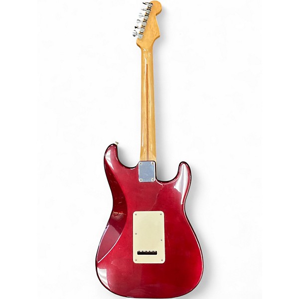 Used Fender Standard Stratocaster LH Burgundy Electric Guitar