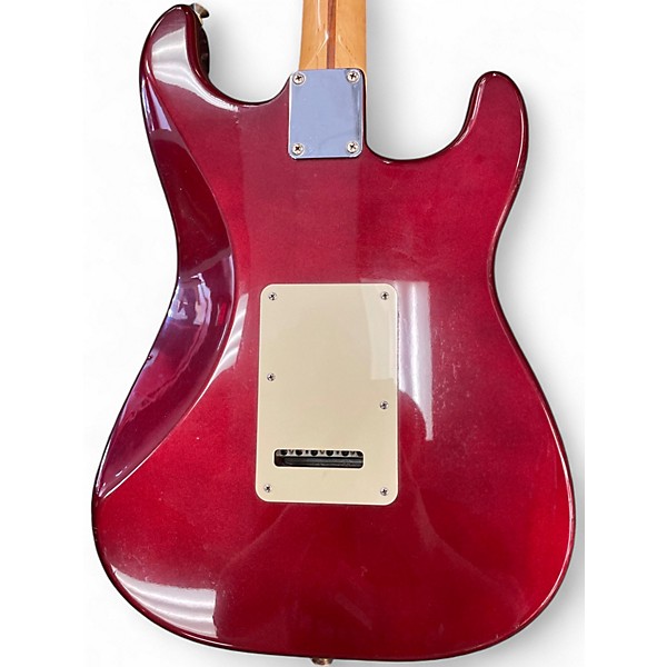 Used Fender Standard Stratocaster LH Burgundy Electric Guitar