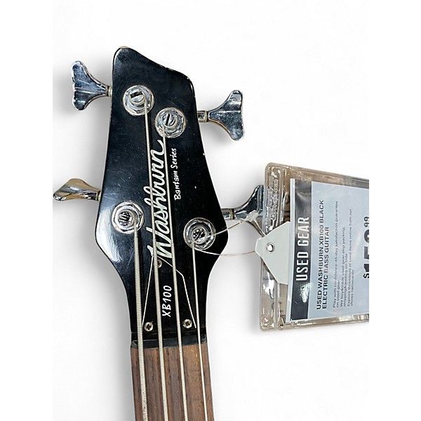 Used Washburn XB100 Black Electric Bass Guitar