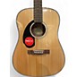 Used Fender CD60S LEFT HANDED Natural Acoustic Guitar