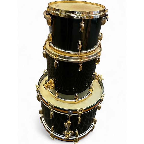 Used 2013 Gretsch Drums 3 Piece USA CUSTOM 125TH ANNIVERSARY CADILLAC GREEN Drum Kit