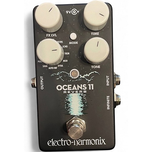 Used Electro-Harmonix Oceans 11  Reverb Effect Pedal
