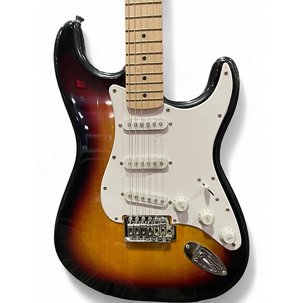 Used Squier Standard Stratocaster Sunburst Solid Body Electric Guitar