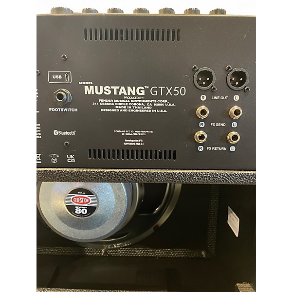 Used Fender GTX50 Mustang 1X12 Guitar Combo Amp