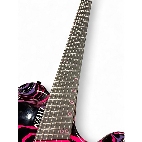 Used Kiesel ZEUS Atomic Pink Solid Body Electric Guitar